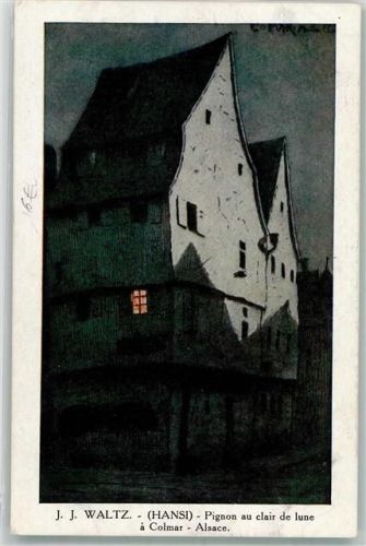 Colmar Altes Haus im Mondschein im Elsass P. J. Callais et Cie No. 174
