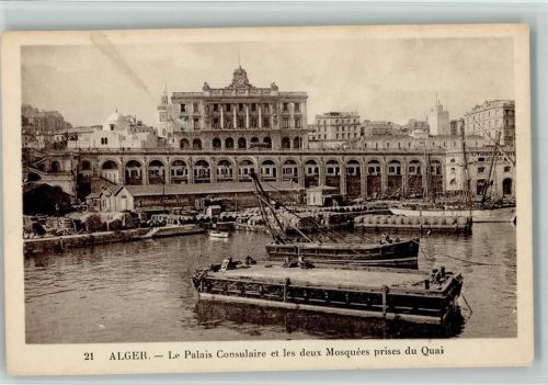 Konsulpalast Moschee Le Palais Consulaire et les deux Mosquees pries du Quai