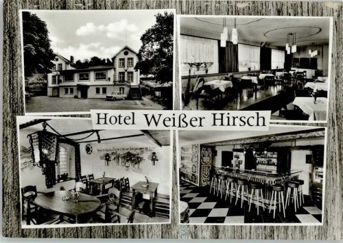Bad Karlshafen Hotel Weißer Hirsch Innenaufnahmen Gastraum Bar 4-Bildaufnahme