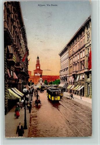 Milano Via Dante Straßenbahn