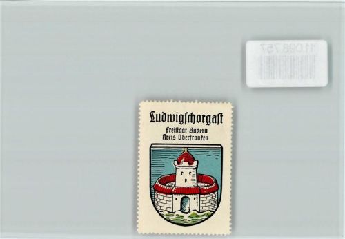 Ludwigschorgast Vignette Wappen Kaffee Hag ca 1920-1940