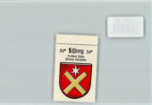 Lißberg Vignette Wappen Kaffee Hag ca 1920-1940