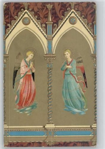 1929 Die Angeoli sign Beato Angelico AK Firenze