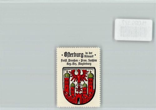 Osterburg Vignette Wappen Kaffee Hag ca 1920-1940