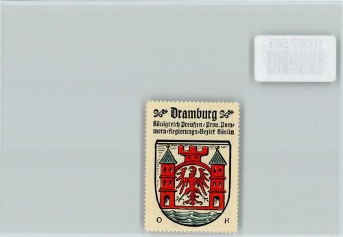 Dramburg Vignette Wappen Kaffee Hag ca 1920-1940