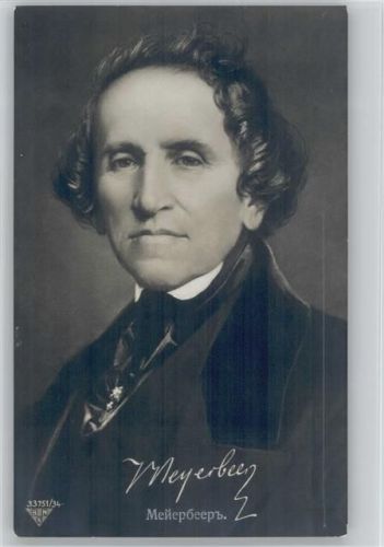 Giacomo Meyerbeer Foto AK Dirigent
