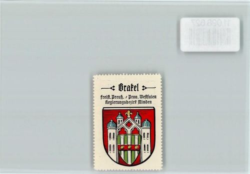 Brakel Türme Wappen Vignette Wappen Kaffee Hag ca 1920-1940