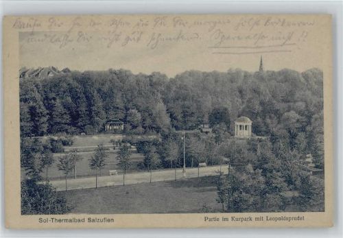 Bad Salzuflen Kurpark Leopoldsprudel ex Sammlung Busse