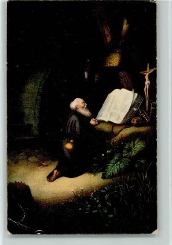Betender Einsiedler Gemälde von Gerard Dou