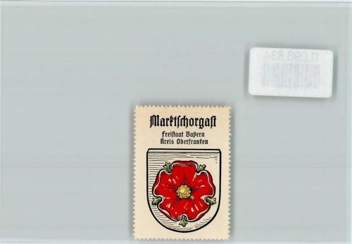 Marktschorgast Vignette Wappen Kaffee Hag ca 1920-1940
