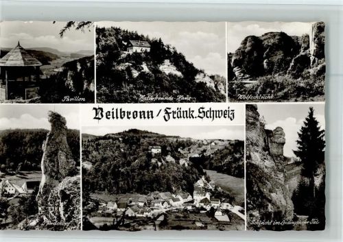 Veilbronn 1962 Naturfreunde Haus, Ortsansicht AK