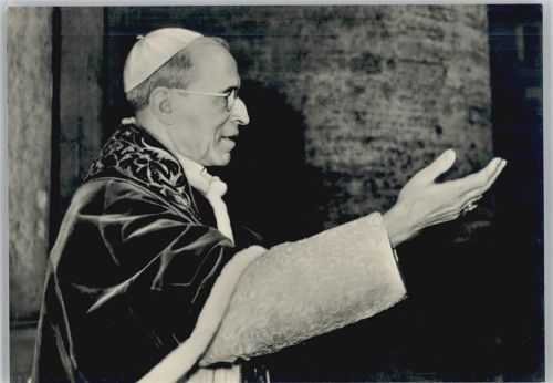 Pius XII - Spenden AK für Priesternachwuchs .