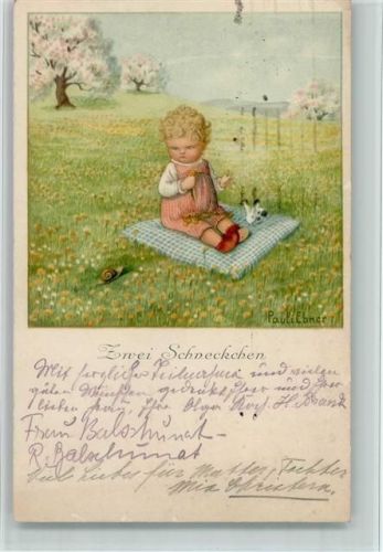 1926 Zwei Schnecken Verlag Rökl 1356 - Stempelfleck