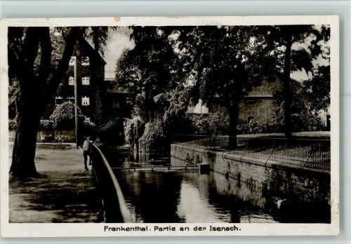 Frankenthal 1929 Partie an der Isenach, AK