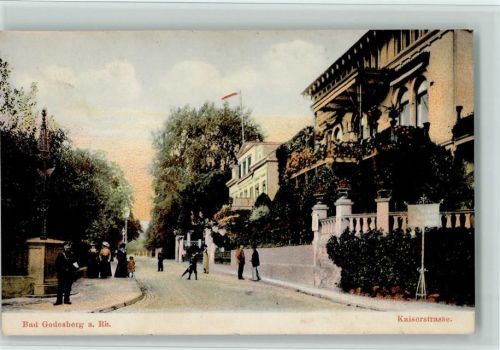 Bad Godesberg 1910 Kaiserstrasse, Postbote?, gute Erhaltung AK