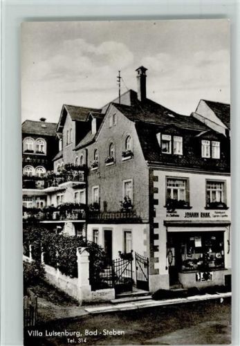95138 W8675 Bad Steben 1962 Foto AK Villa Luisenburg, gute Erhaltung AK