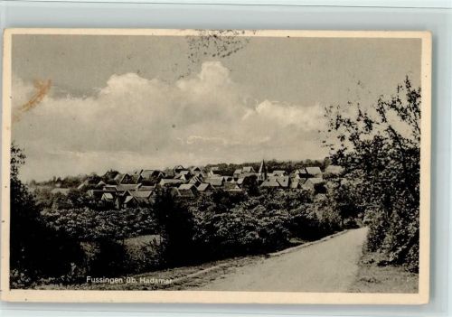 Fussingen 1950 Teilansicht, I Flecken Bildseite