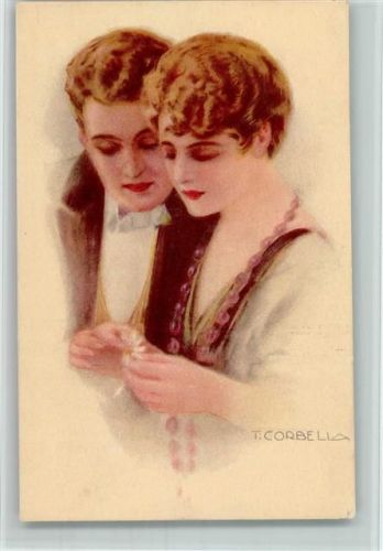 Serie 162-1 Blüten zählen - Er liebt mich, er liebt mich nicht - Poesie Corbella, T. 1921