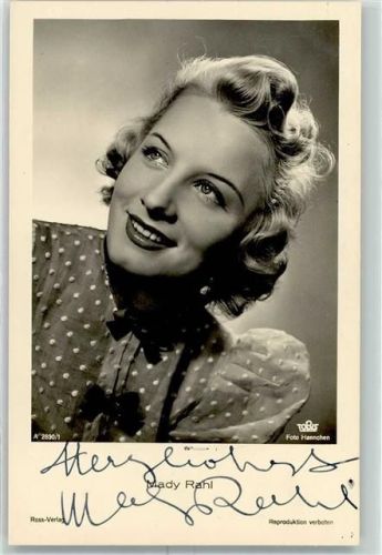 Mady Rahl Autogramm AK