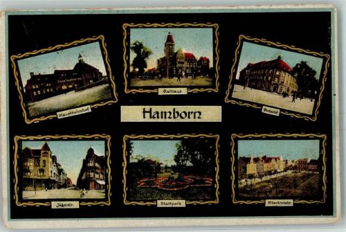 Hamborn Hauptbahnhof Rathaus Postamt Jägerstraße Stadtpark Marktplatz