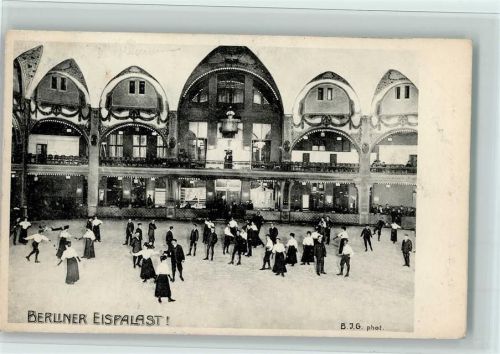 Charlottenburg 1912 Berliner Eispalast , Schlittschuhe, gute Erhaltung AK
