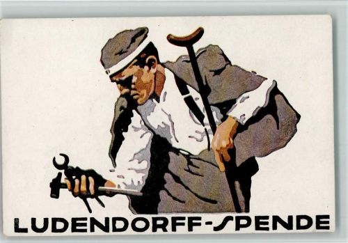 Ludendorff Spende - Künstlerpostkarte Nr. 2 AK Gute Erhaltung