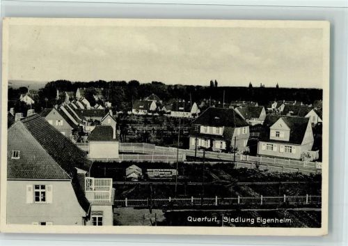 Querfurt 1942 Siedlung Eigenheim, gute Erhaltung AK
