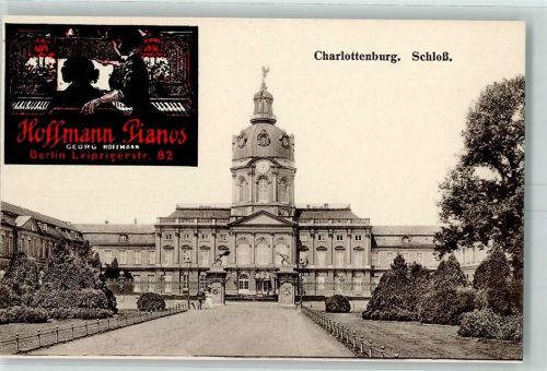 Charlottenburg Schloss Werbung Hoffmann Pianos
