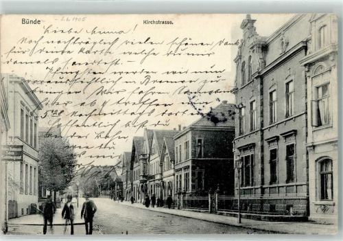 Bünde 1905 Kirchstraße Schuh- u. Konfektionsgeschäft Anton Bachmann