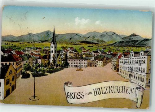 Holzkirchen Marktplatz Gasthaus Kirche