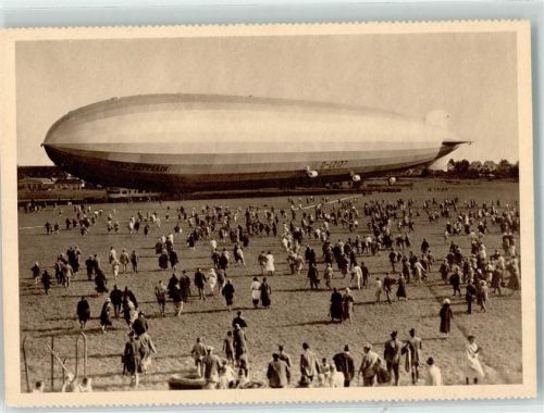 LZ 127 Landung - aus dem Graf Zeppelin Kalender AK