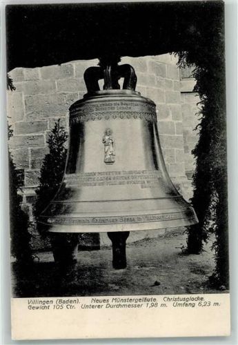 78048 W7730 Villingen -Schwenningen 1909 - neues Münstergeläut Christusglocke