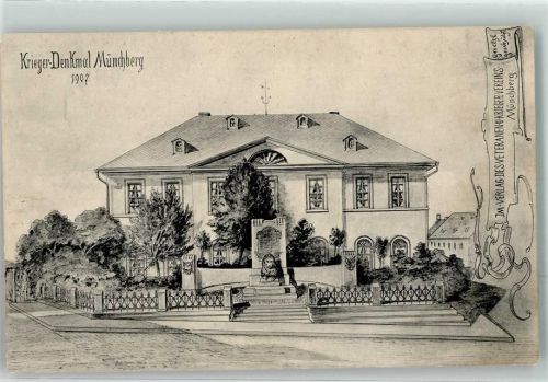 Münchberg 1907 Kriegerdenkmal
