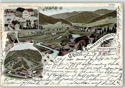 78166 W7710 Hammereisenbach Gebrauchsspuren Gasthaus zum Hammer Bregenbach