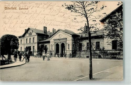 Bitterfeld 1914 Bahnhof