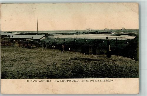 1911 Swakopmund Blick auf die alte Mole