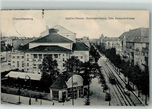 Charlottenburg 1925 Straßenbahn Grolmann Straße Bismarck- Straße Schiller Theater