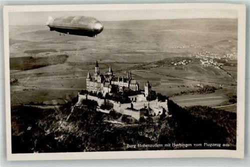 Hechingen Zeppelin Burg Hohenzollern Fliegeraufnahme Strähle Nr. 476
