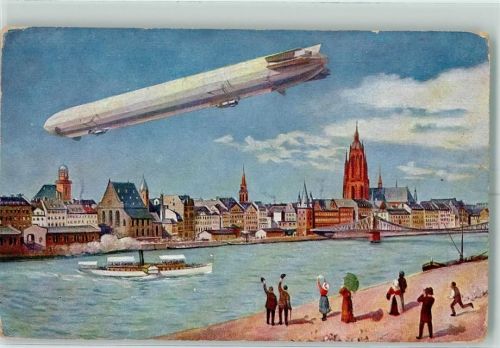 Frankfurt über der Stadt AK