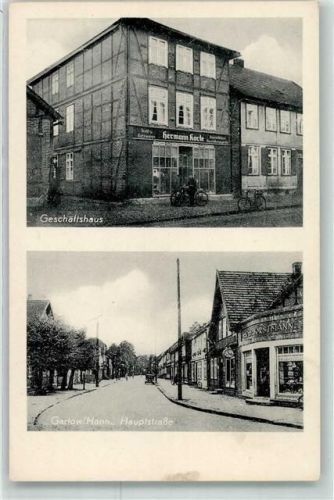 Gartow Geschäftshaus Hauptstraße Motorrad Fahrrad