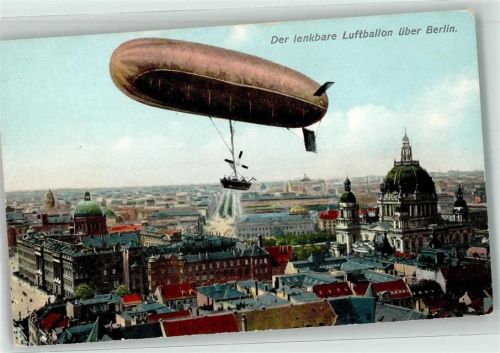 Berlin Mitte Der lenkbare Luftballon über Berlin