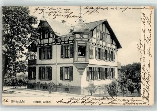 78126 W7744 Königsfeld im Schwarzwald 1906 - Pension Daheim