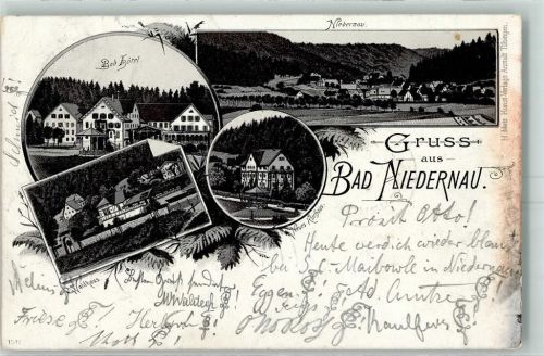 Bad Niedernau 1897 Bad Hotel Neues Kurhaus Waldhaus