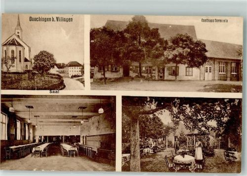 Dauchingen Gasthaus Germania Saal Garten Dorfkirche