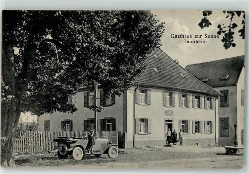 78048 W7730 Tannheim , Baden - Gasthaus zur Sonne Oldtimer