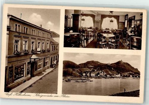 Königswinter Cafe-Gasthaus Hillesheim Gaststube Rheindampfer