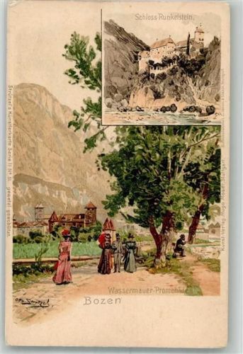 Bozen Schloss Runkelstein Wassermauer-Promenade