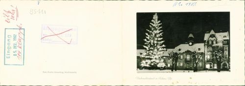 Rehau Applikation echtes Foto aufgeklebt Weihnachten Weihnachtsbaum Winte Foto Studio Löwenhag