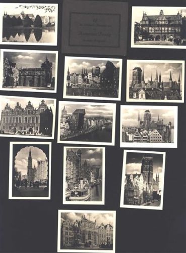 Danzig Gdansk FOTO KEINE AK Lot mit 12 Kleinfotos im Originalumschlag