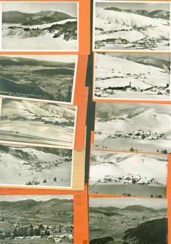 Bernau Lot mit 30 AK Musterkarten Original aus Metzarchiv Bestellvorgänge und Auflagenzahlen